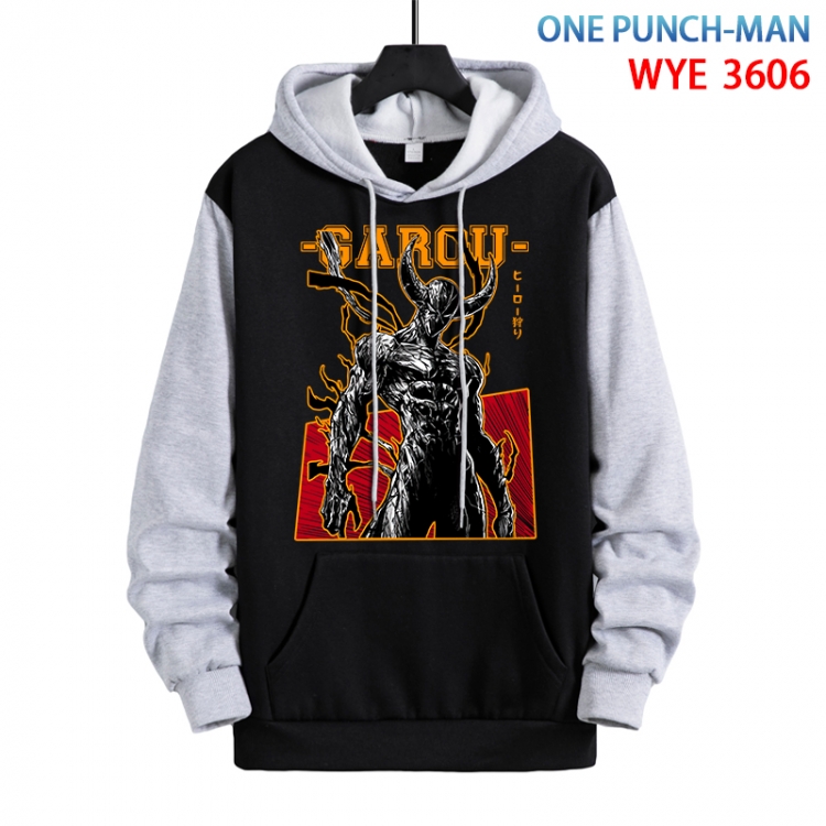 One Punch Man Anime peripheral pure cotton patch pocket sweater from XS to 4XL  WYE-3606