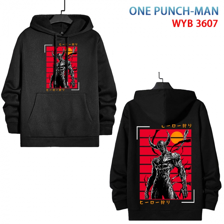 One Punch Man Anime peripheral pure cotton patch pocket sweater from XS to 4XL  WYB-3607-3