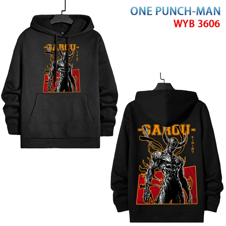 One Punch Man Anime peripheral pure cotton patch pocket sweater from XS to 4XL  WYB-3606-3