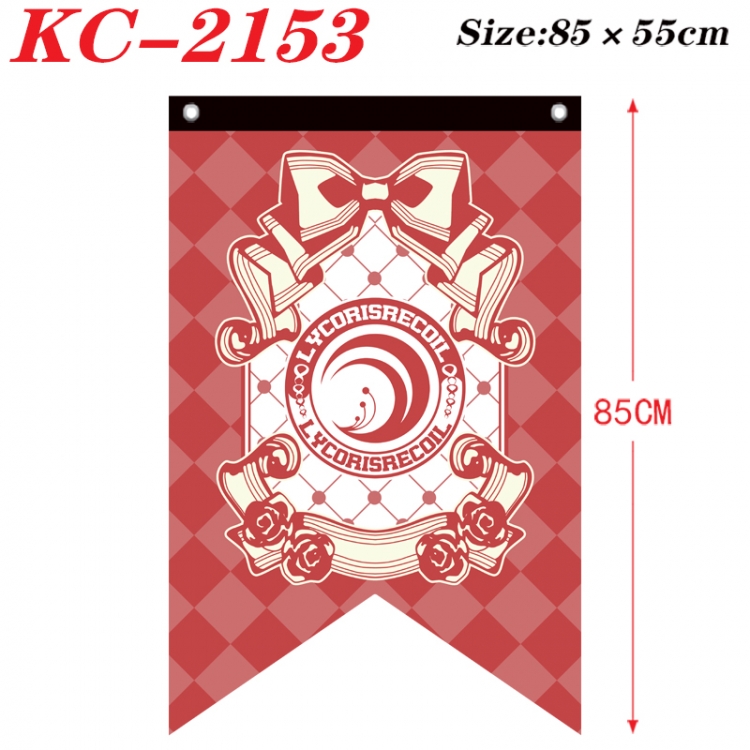 Lycoris Recoil Anime Split Flag bnner Prop 85x55cm KC-2153