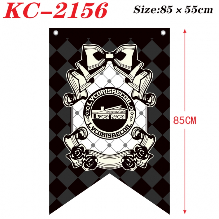 Lycoris Recoil Anime Split Flag bnner Prop 85x55cm  KC-2156