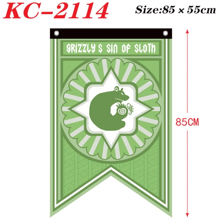 The Seven Deadly Sins Anime Split Flag bnner Prop 85x55cm KC-2114