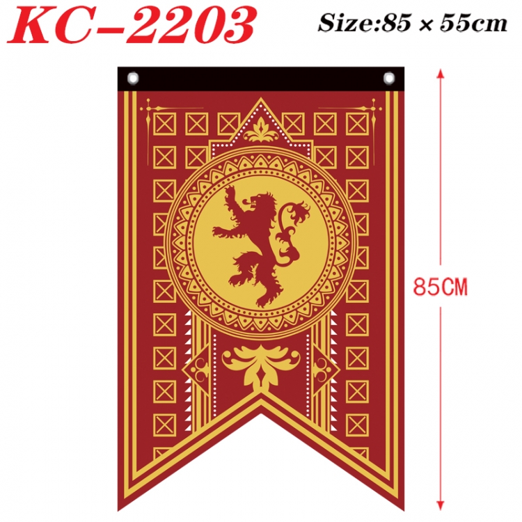 Game of Thrones Anime Split Flag bnner Prop 85x55cm  KC-2203