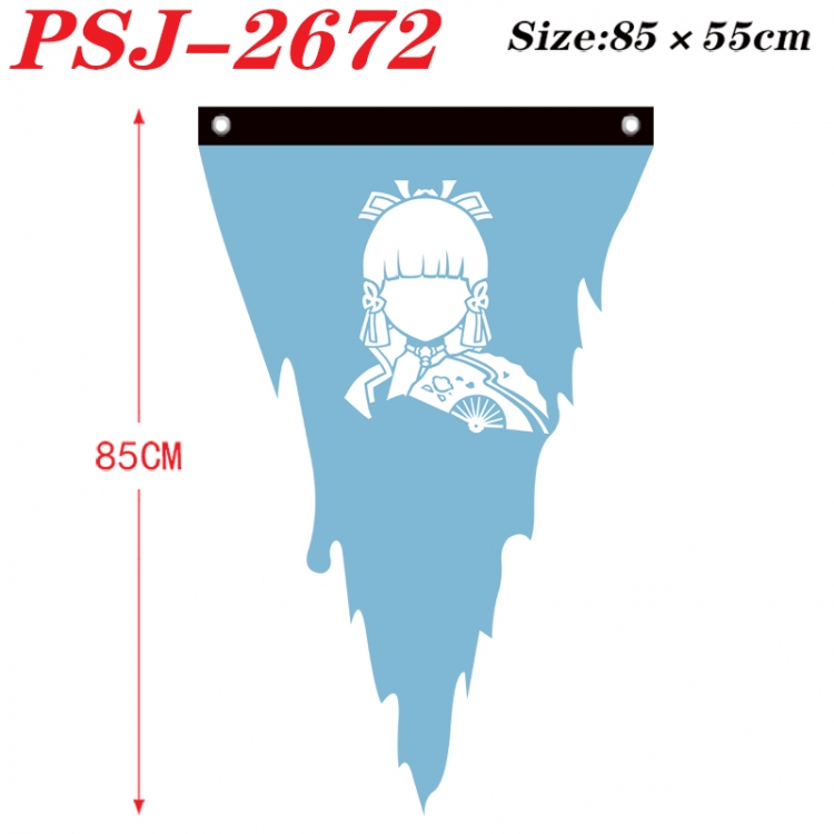 Genshin Impact Anime Surrounding Triangle bnner Prop Flag 85x55cm PSJ-2672