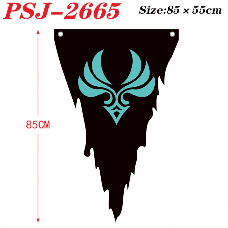 Genshin Impact Anime Surrounding Triangle bnner Prop Flag 85x55cm  PSJ-2665