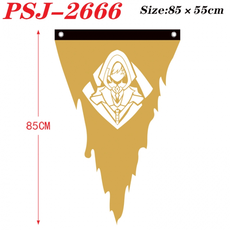 Genshin Impact Anime Surrounding Triangle bnner Prop Flag 85x55cm  PSJ-2666