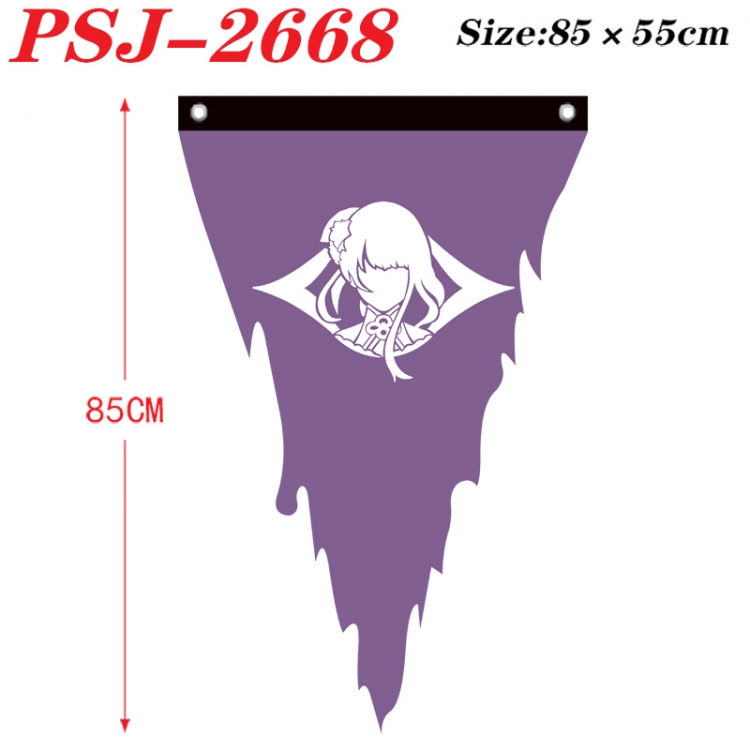 Genshin Impact Anime Surrounding Triangle bnner Prop Flag 85x55cm PSJ-2668