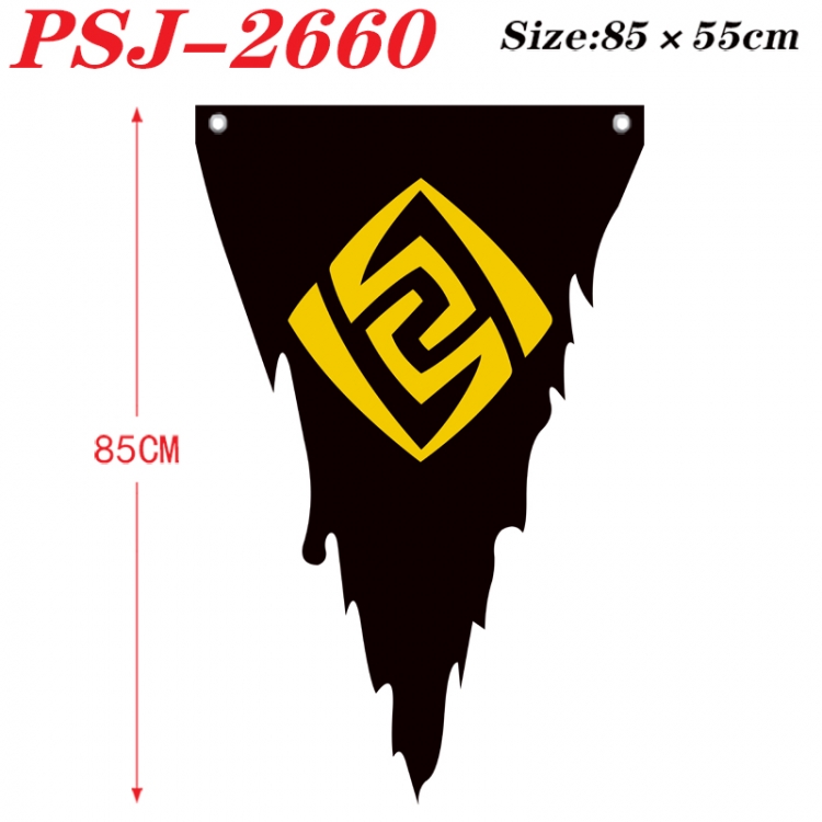 Genshin Impact Anime Surrounding Triangle bnner Prop Flag 85x55cm PSJ-2660