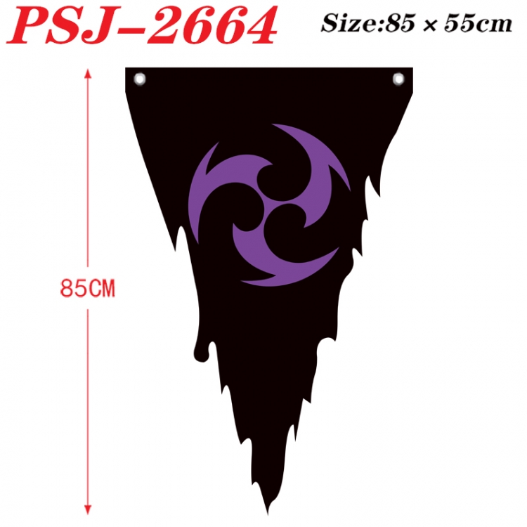 Genshin Impact Anime Surrounding Triangle bnner Prop Flag 85x55cm PSJ-2664