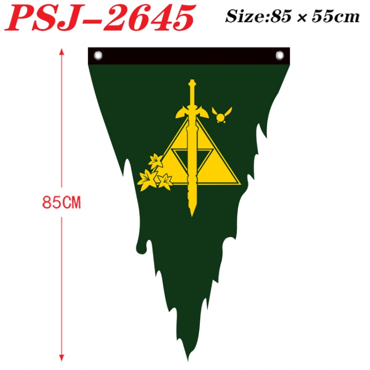 The Legend of Zelda Anime Surrounding Triangle bnner Prop Flag 85x55cm PSJ-2645