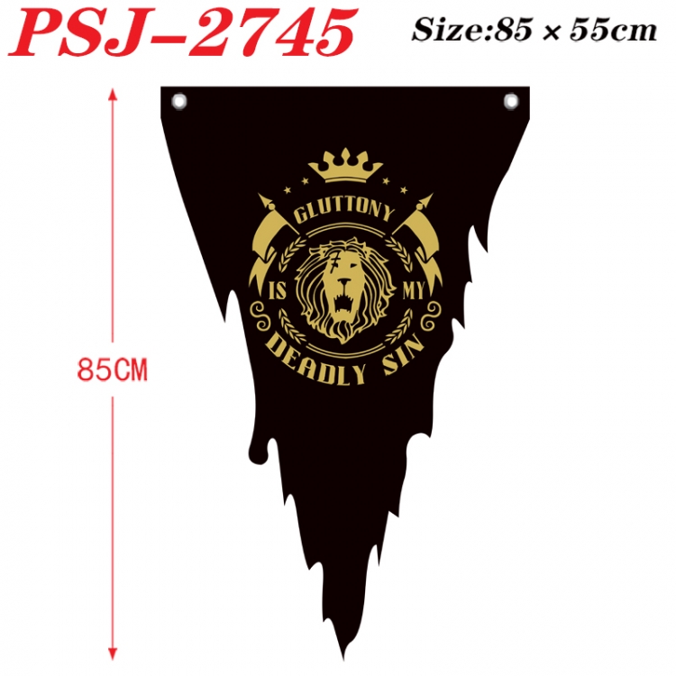 The Seven Deadly Sins Anime Surrounding Triangle bnner Prop Flag 85x55cm  PSJ-2745