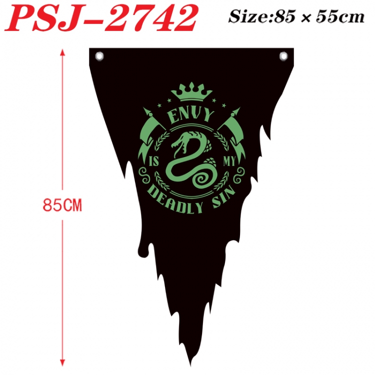 The Seven Deadly Sins Anime Surrounding Triangle bnner Prop Flag 85x55cm  PSJ-2742