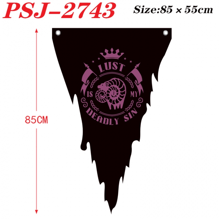 The Seven Deadly Sins Anime Surrounding Triangle bnner Prop Flag 85x55cm PSJ-2743