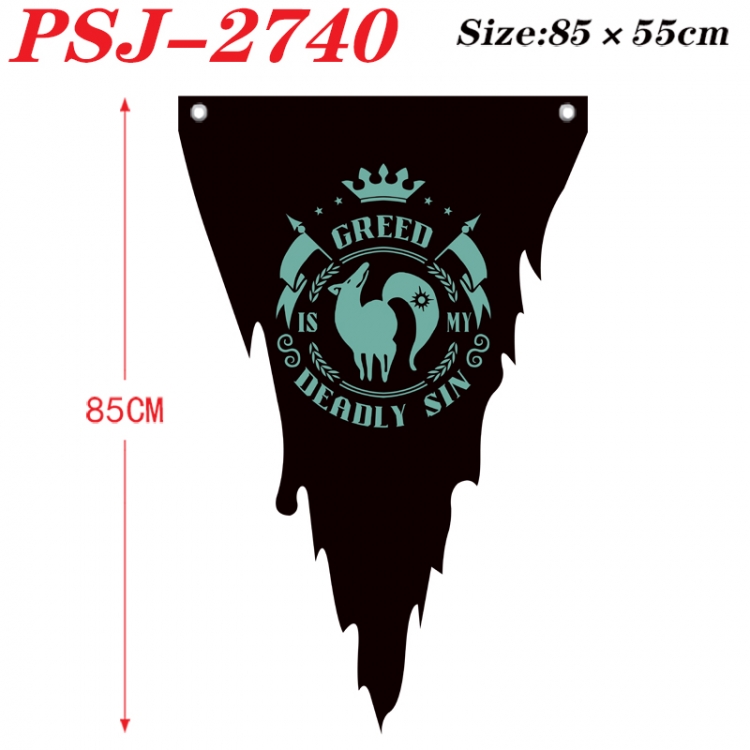 The Seven Deadly Sins Anime Surrounding Triangle bnner Prop Flag 85x55cm PSJ-2740