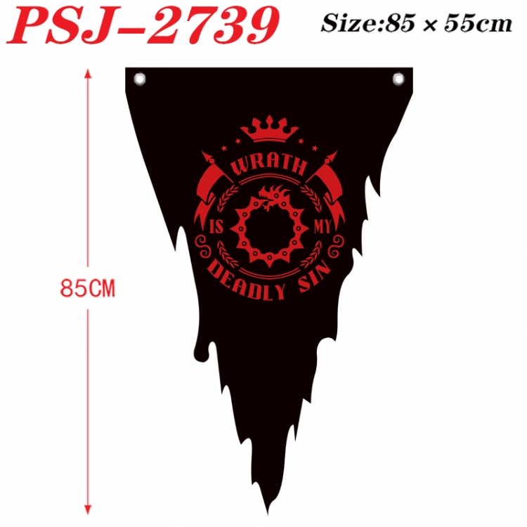 The Seven Deadly Sins Anime Surrounding Triangle bnner Prop Flag 85x55cm PSJ-2739