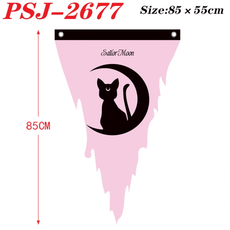 sailormoon Anime Surrounding Triangle bnner Prop Flag 85x55cm  PSJ-2677