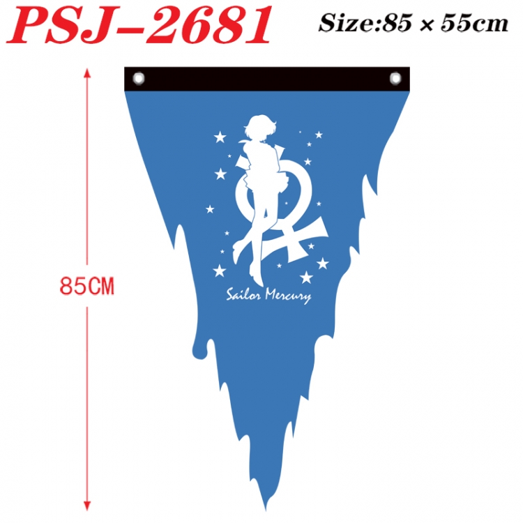 sailormoon Anime Surrounding Triangle bnner Prop Flag 85x55cm PSJ-2681