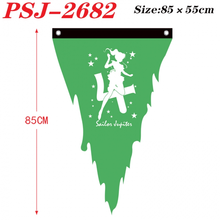 sailormoon Anime Surrounding Triangle bnner Prop Flag 85x55cm  PSJ-2682