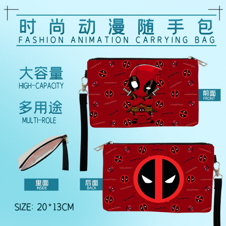 Captain America Anime Fashion Large Capacity Carrying Bag 20x13cm