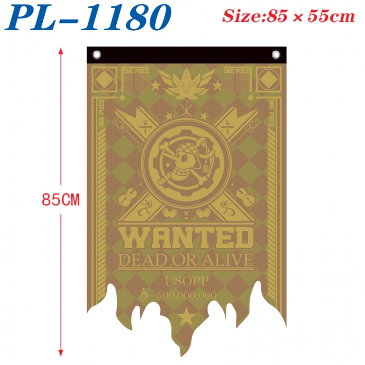 One Piece Anime surrounding tattered bnner vintage flag 85x55cm  PL-1180