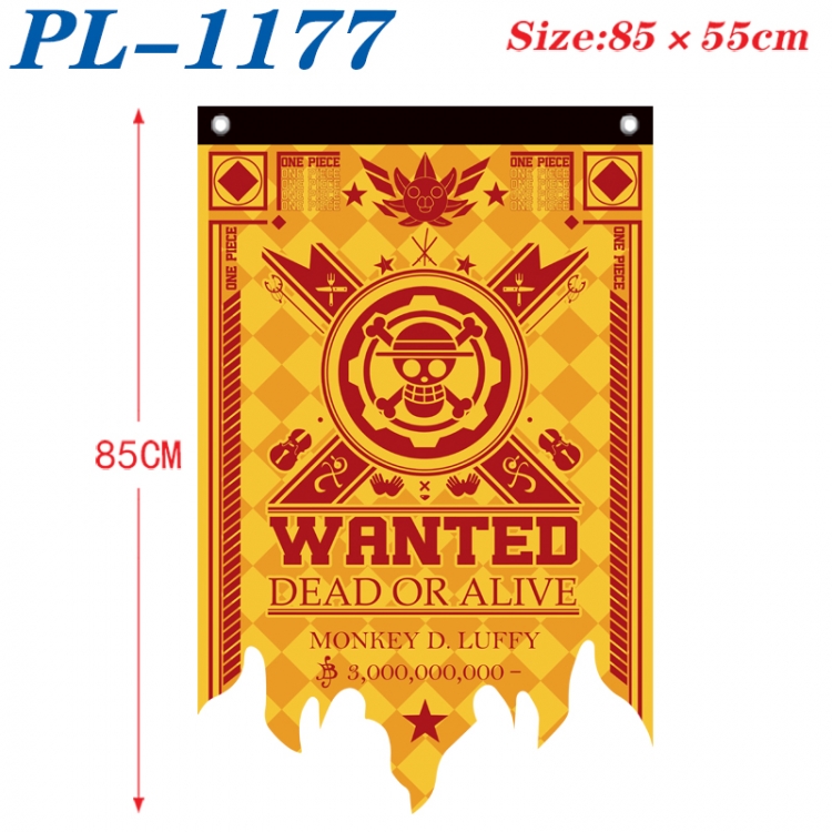 One Piece Anime surrounding tattered bnner vintage flag 85x55cm  PL-1177