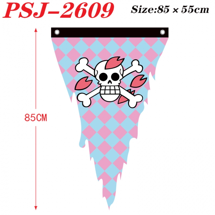 One Piece Anime Surrounding Triangle bnner Prop Flag 85x55cm PSJ-2609