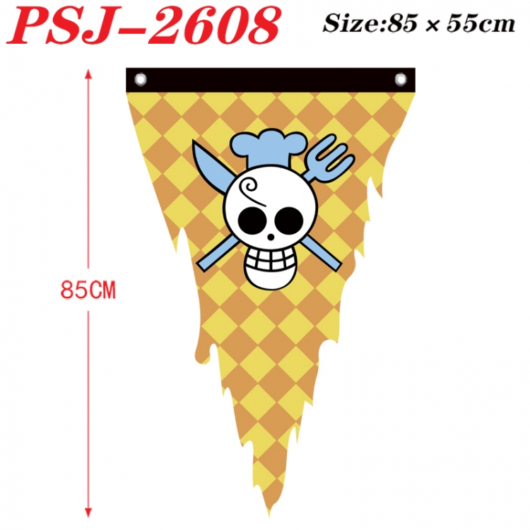 One Piece Anime Surrounding Triangle bnner Prop Flag 85x55cm PSJ-2608