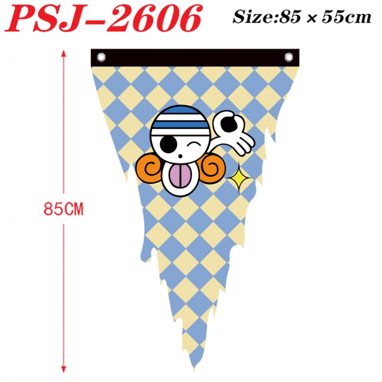 One Piece Anime Surrounding Triangle bnner Prop Flag 85x55cm  PSJ-2606