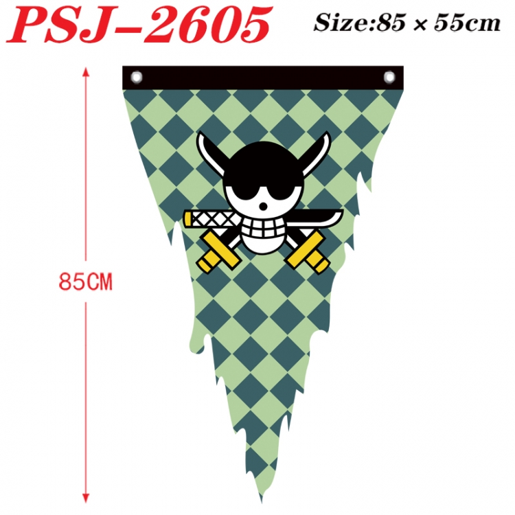 One Piece Anime Surrounding Triangle bnner Prop Flag 85x55cm  PSJ-2605