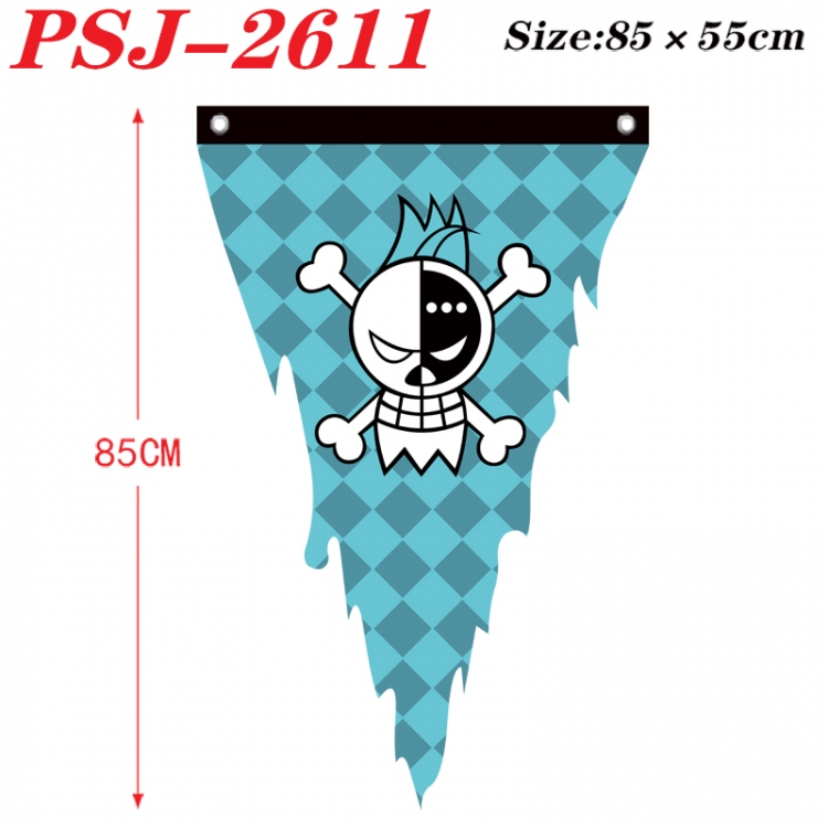 One Piece Anime Surrounding Triangle bnner Prop Flag 85x55cm  PSJ-2611