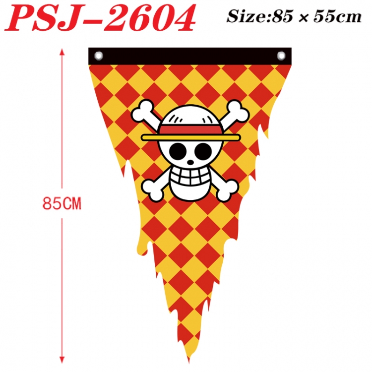 One Piece Anime Surrounding Triangle bnner Prop Flag 85x55cm PSJ-2604