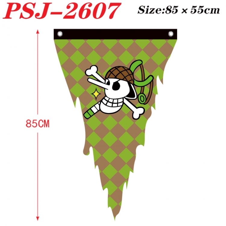 One Piece Anime Surrounding Triangle bnner Prop Flag 85x55cm  PSJ-2607