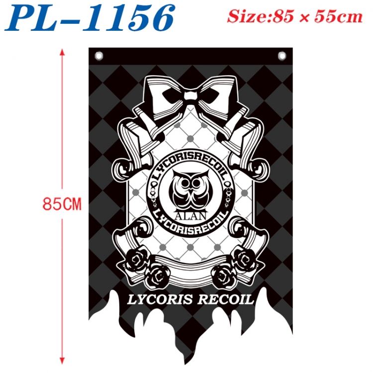 Lycoris Recoil Anime surrounding tattered bnner vintage flag 85x55cm PL-1156