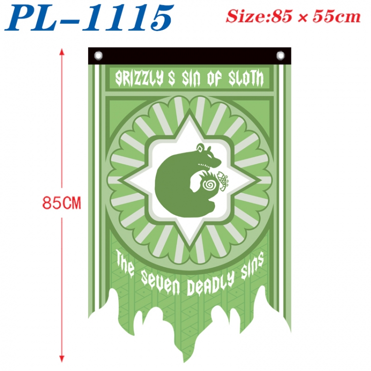The Seven Deadly Sins Anime surrounding tattered bnner vintage flag 85x55cm  PL-1115