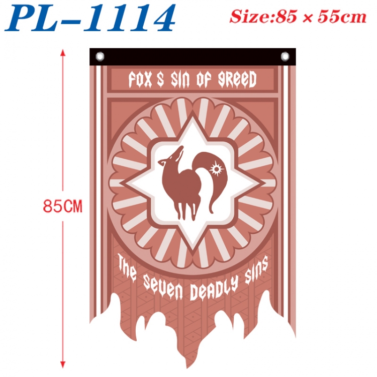 The Seven Deadly Sins Anime surrounding tattered bnner vintage flag 85x55cm PL-1114