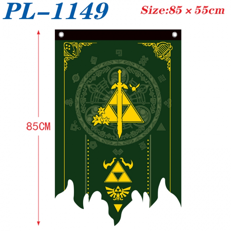 The Legend of Zelda Anime surrounding tattered bnner vintage flag 85x55cm PL-1149