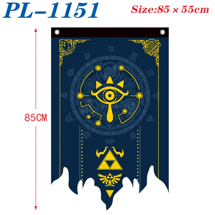 The Legend of Zelda Anime surrounding tattered bnner vintage flag 85x55cm PL-1151