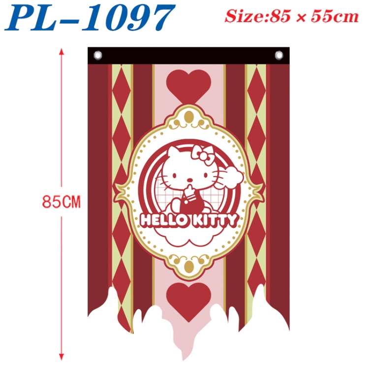 Sanrio Anime surrounding tattered bnner vintage flag 85x55cm PL-1097
