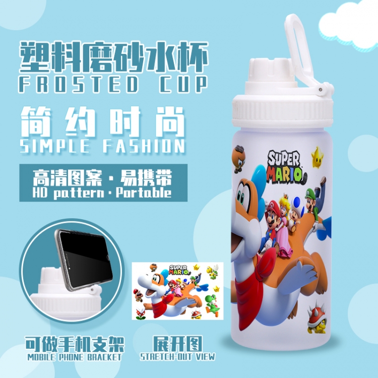 Crash Bandicoot  Anime peripheral plastic frosted water cup 580ML