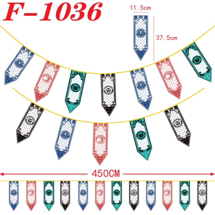 Lycoris Recoil Anime Surrounding Christmas Halloween Inverted Triangle Flags 450cm  F-1036