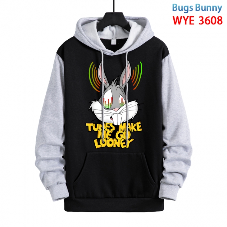 Bugs Bunny  Anime peripheral pure cotton patch pocket sweater from XS to 4XL  WYE-3608