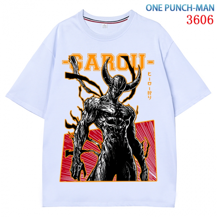 One Punch Man  Anime Pure Cotton Short Sleeve T-shirt Direct Spray Technology from S to 4XL CMY-3606-1
