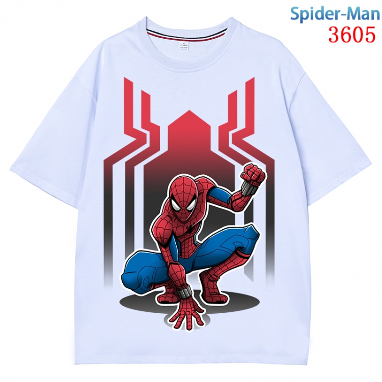 Spiderman  Anime Pure Cotton Short Sleeve T-shirt Direct Spray Technology from S to 4XL CMY-3605-1