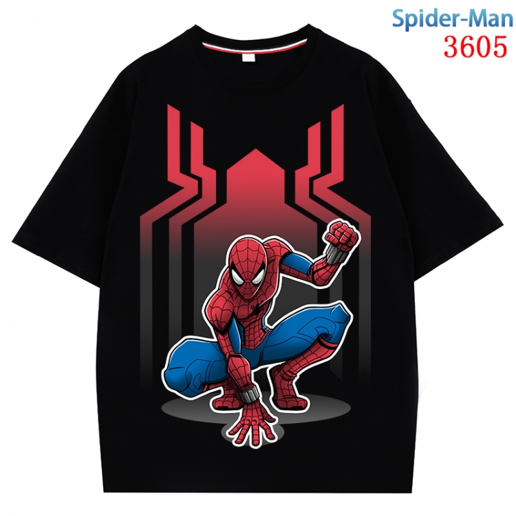 Spiderman  Anime Pure Cotton Short Sleeve T-shirt Direct Spray Technology from S to 4XL  CMY-3605-2