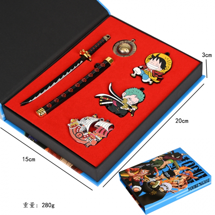 One Piece Anime peripheral badge necklace 5-piece set