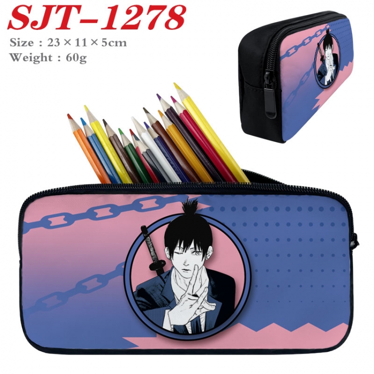 Chainsaw man Anime nylon student pencil case 23x11x5cm SJT-1278