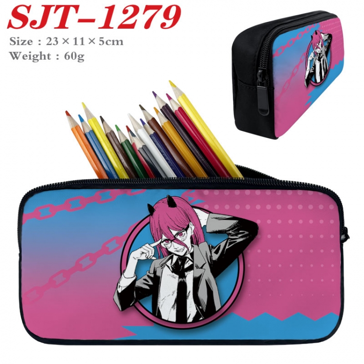 Chainsaw man Anime nylon student pencil case 23x11x5cm SJT-1279