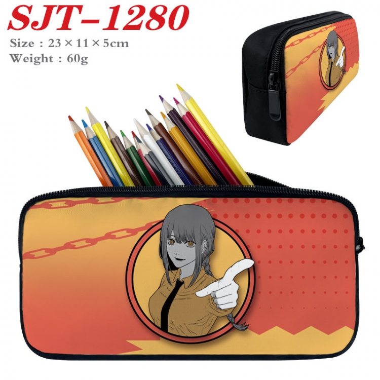 Chainsaw man Anime nylon student pencil case 23x11x5cm SJT-1280