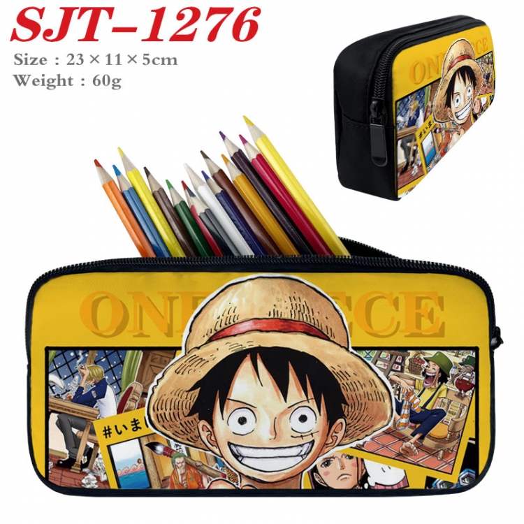 One Piece Anime nylon student pencil case 23x11x5cm SJT-1276