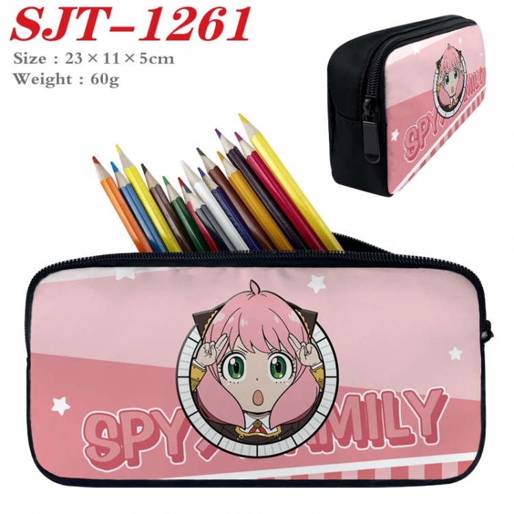 SPY×FAMILY  Anime nylon student pencil case 23x11x5cm  SJT-1261